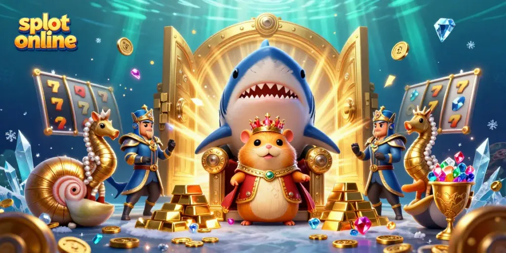 Experience winning excitement with slot online amidst treasure and royal characters.