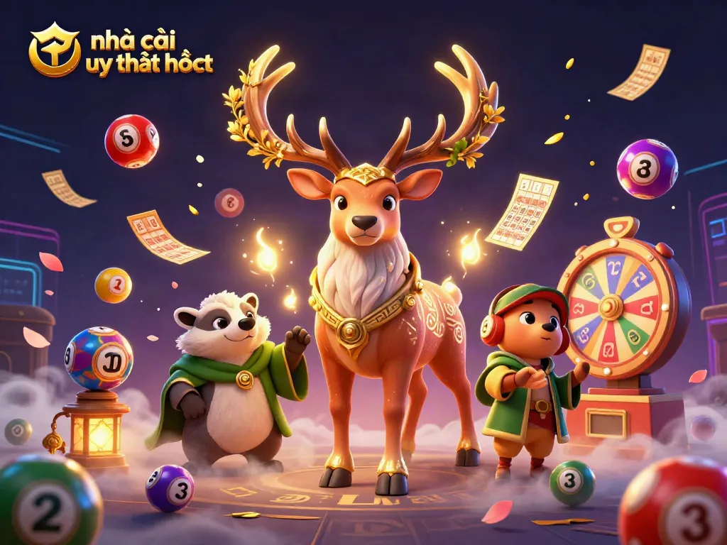 Experience the best betting action with nhà cái uy tín nhất through vibrant 3D casino illustration.