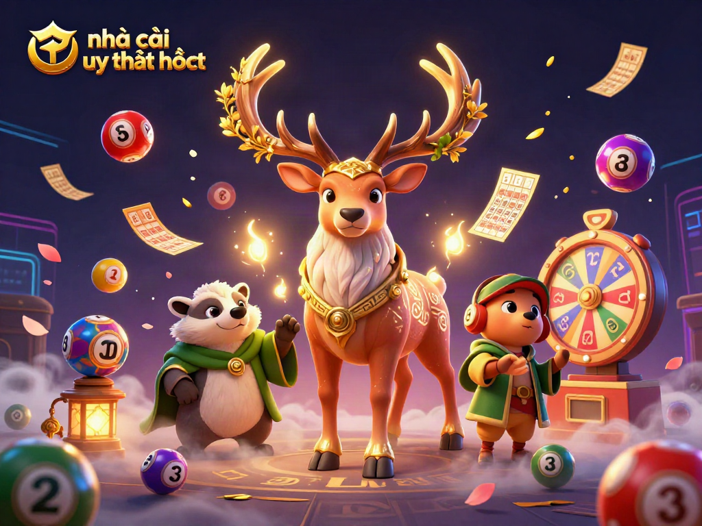 Experience the best betting action with nhà cái uy tín nhất through vibrant 3D casino illustration.