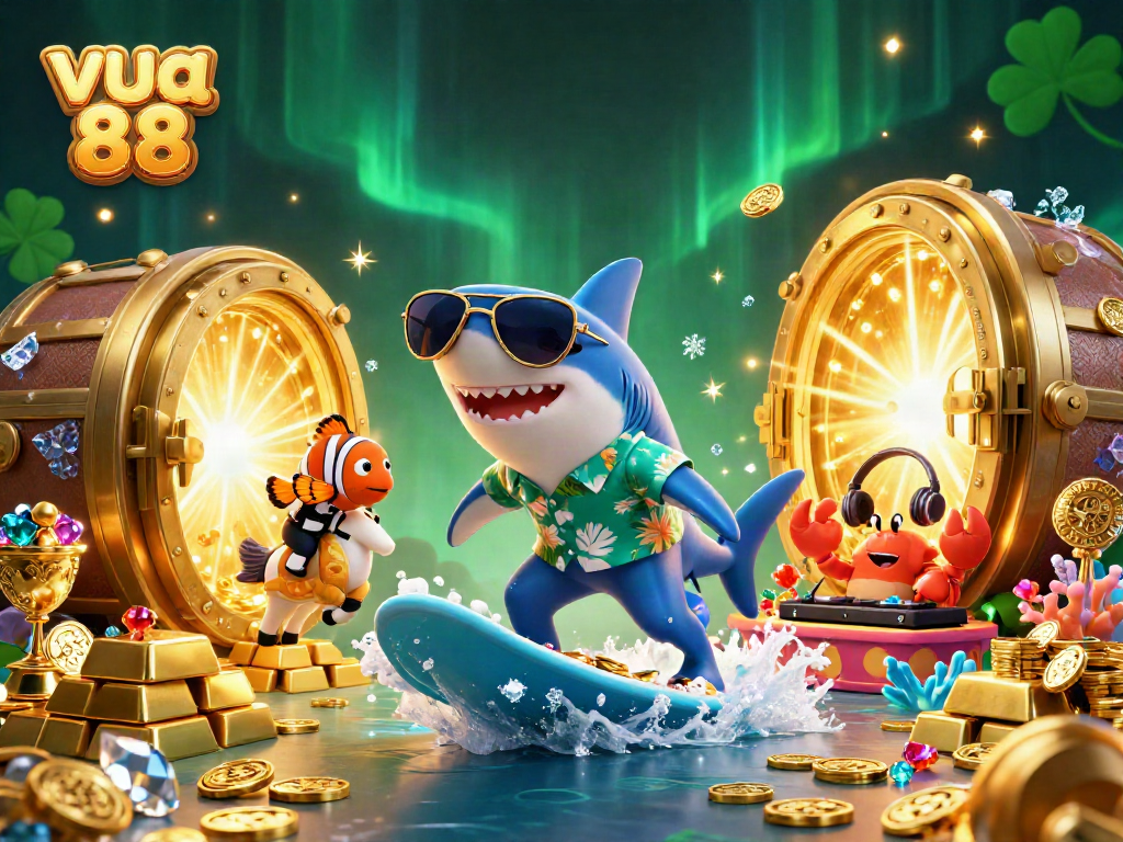 Experience thrilling action at vua 88 with vibrant characters and astonishing prizes in a lively casino scene.