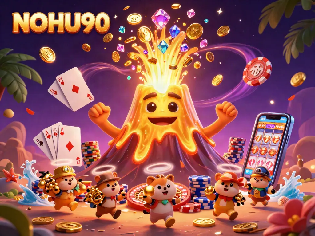 Experience thrilling jackpots at NOHU90 with vibrant gaming action and treasure!