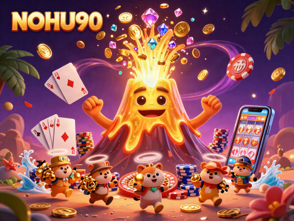 Experience thrilling jackpots at NOHU90 with vibrant gaming action and treasure!